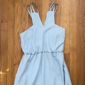 Baby blue, size small, floor length CROSBY dress